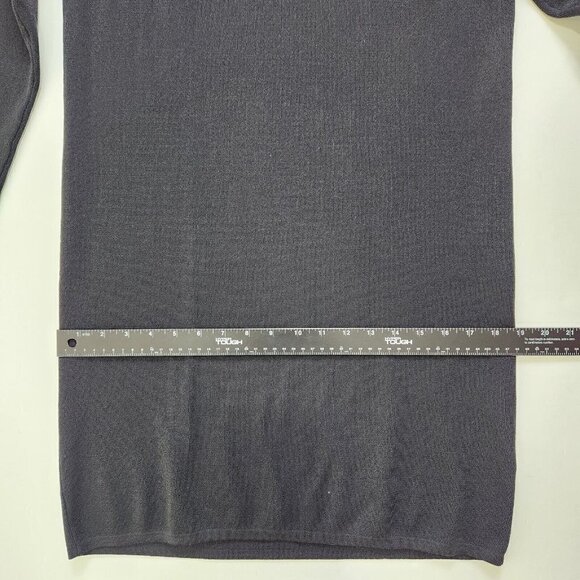 Banana Republic Factory Sweater Dress Womens S Black Shift Long Raglan Sleeve - Picture 8 of 11